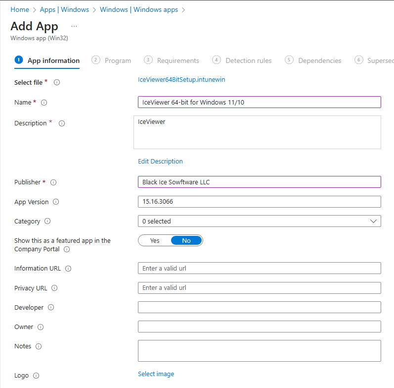 Deploying MSI Packages Using Microsoft Intune