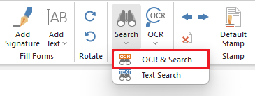 OCR the scanned documents
