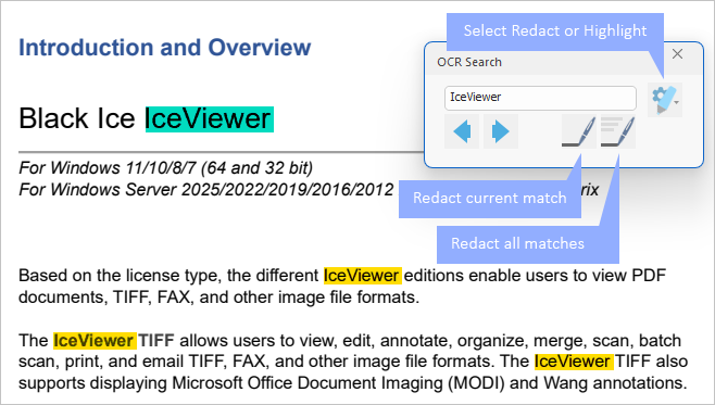 OCR the scanned documents