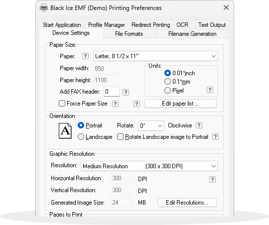 Printer Manager User Interface