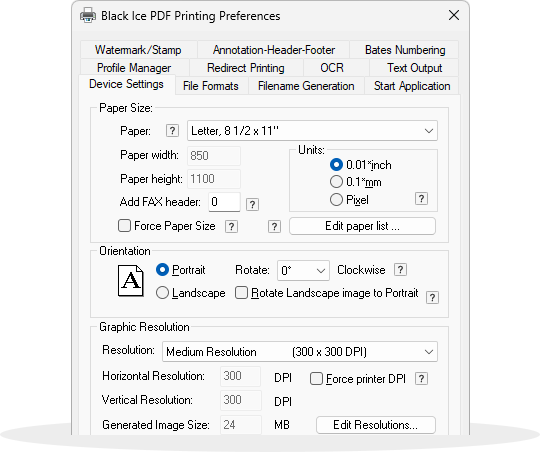 Printer Manager User Interface